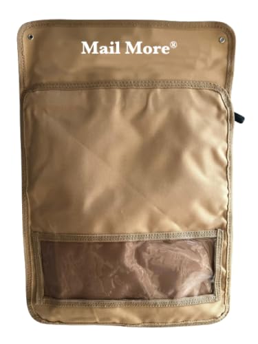 MAIL MORE® Letter Catcher for Front Door Mail Cage, Letterbox Catcher, Door Box, Mail Letter Cage (LIGHT BROWN)