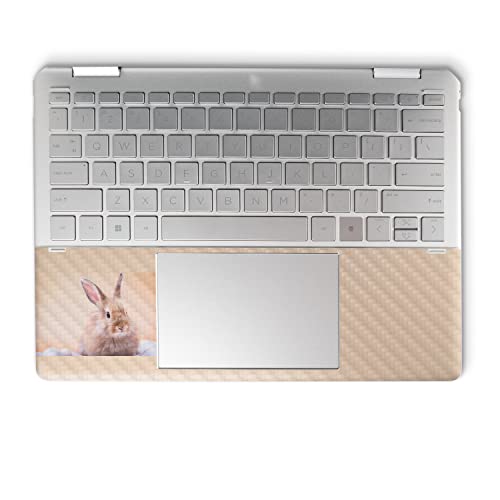 Image of MightySkins Carbon Fiber Skin Compatible with HP Spectre x360 14 inch (2022) Full Wrap Kit - Bunny | Protective, Durable Textured Carbon Fiber Finish | Easy to Apply | Made in The USA