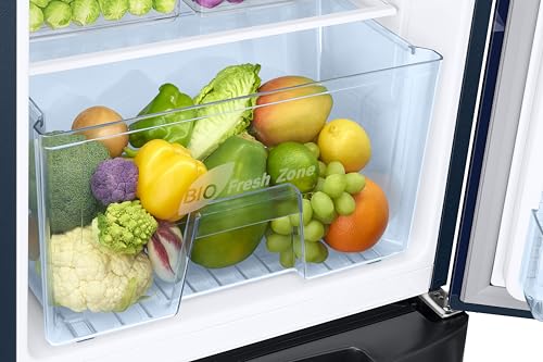 Image of Samsung 183 L, 2 Star, Digital Inverter, Direct-Cool Single Door Refrigerator (RR20H1812HV /HL, Himalayan Poppy Blue, Base Stand Drawer, Single Touch Defrost, 2026 Model)