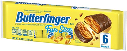 Butterfinger Fun Size Bars 6 Pack Tray, 3.9 Oz #TOP3