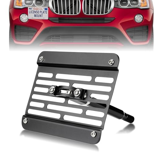 ACLONG Front Tow Hook License Plate Bracket Fit for Subaru WRX/STi 15-24 Forester 15-19; Fit for Toyota 86 17-20 Prius 10-15 ; Scion FR-S 13-16 No-Drill Bumper Plate Holder