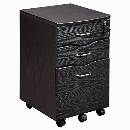 Techni Mobili Rolling Storage And File Cabinet, Espresso #TOP26