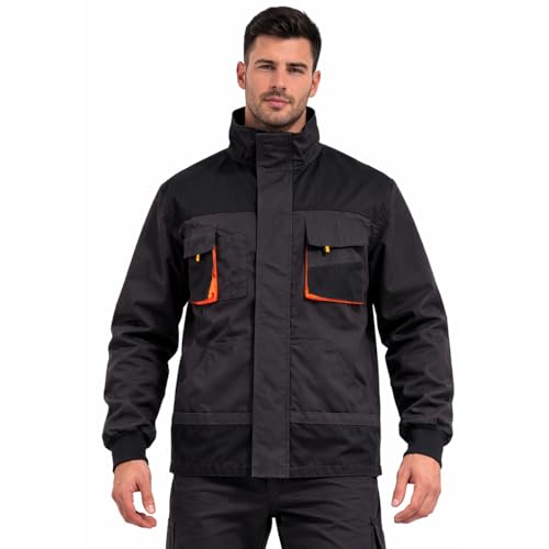 BWOLF Atlas Veste de Travail multifonctionnelle pour Homme Veste de Travail Veste de Travail pour Homme - Gris - X-Large