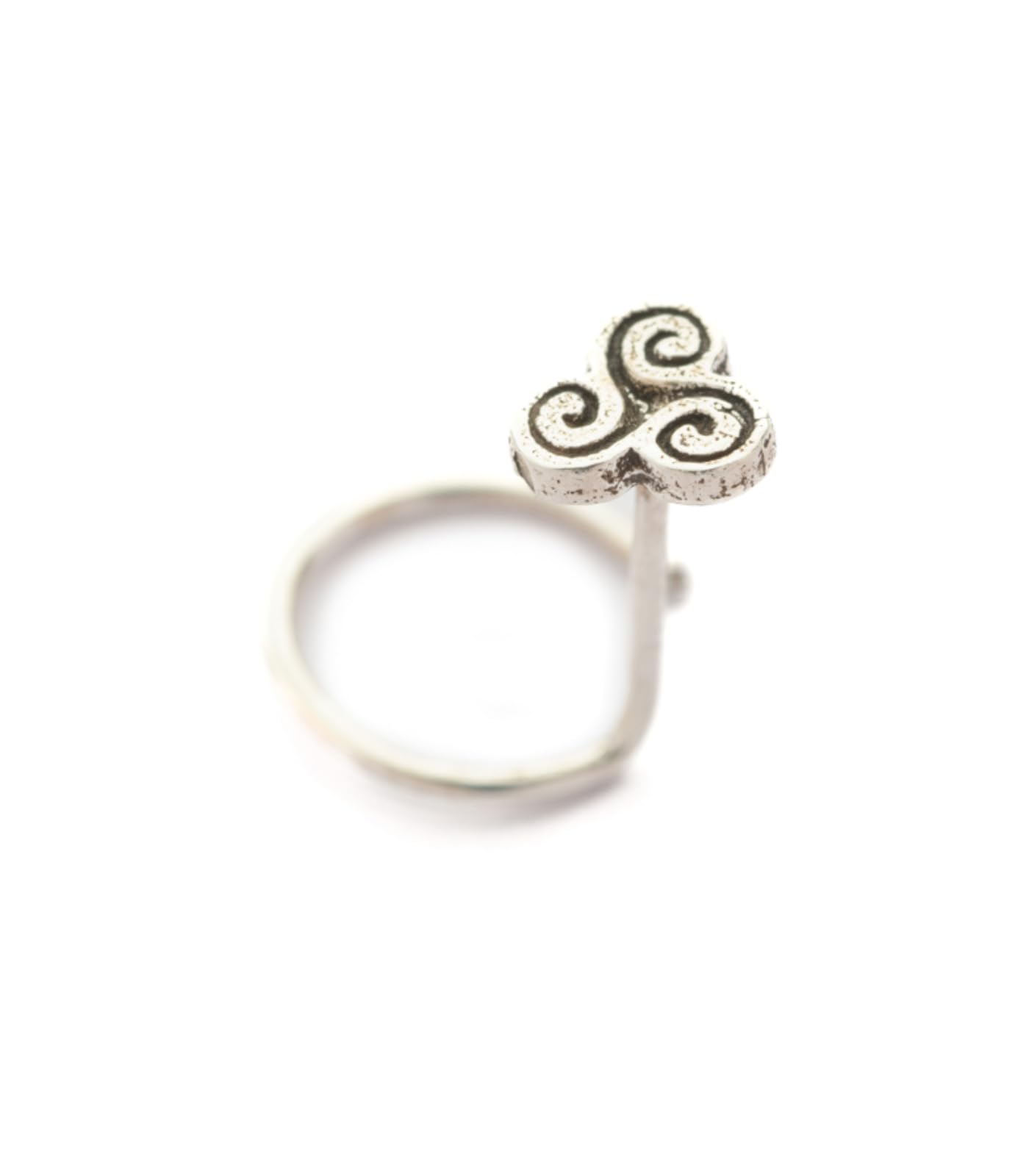 gargi by p.n. gadgil and sons | 925 Sterling Silver | Wind Antique Pure Silver Nose Pin | For Pierced Nose | With Certificate of Authenticity and 925 Stamp-picture-26