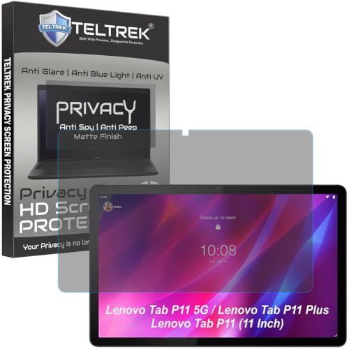 Image of Privacy Matte Anti Peep Screen Guard Compatible With Lenovo Tab P11 / P11 5G / P11 Plus (1st Gen) 11 inch Inch Tablet Anti Spy Screenguard Not a Tempered Glass Screen Protector