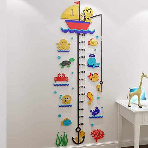 Autocollants de hauteur 3D acrylique REYG avec toise bébé précise - 8