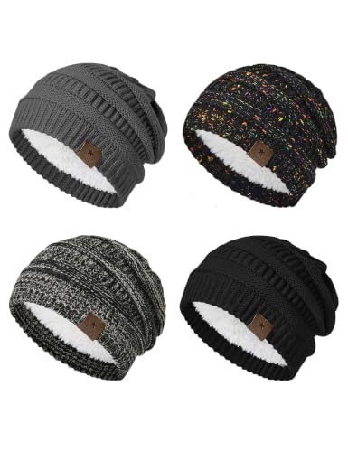 Image of Durio Winter Hats for Women Cable Knit Beanie Soft Womens Beanies Thick Winter Hat