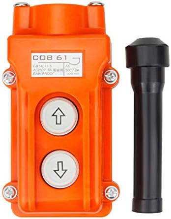 Rainproof Hoist Crane Push Button Switch COB-61 Crane Pendant Control Station UP Down Hoist Switch
