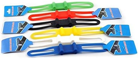 Liroyal MTB Cycling Bike Bicycle Silicone Band Flash Light Flashlight Phone Strap Tie Ribbon Mount Holder