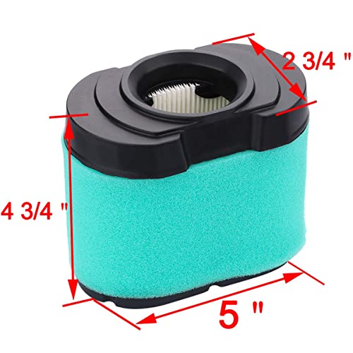Hipa (Pack Of 2) 792105 276890 Air Filter Cartridge For 4163205 4163206 407777 40G777 40H777 445667 445877 44H777 Engine Lawn Mower Extended Life Series John Deere Z425 Gy21057 Miu11515 Miu11517 #TOP2
