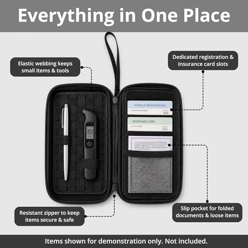 Organizador De Carro Compacto Negro miniatura 4