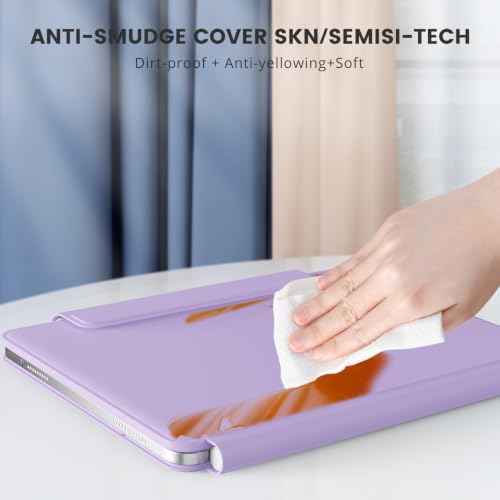 Image of RAYMCRAFT for iPad 11th(A16, 2025) /10th Generation Case with Keyboard, Magic Keyboard 2022, Springy Backlit Keys, Stain-Resistant Surface, Multi-Touch Trackpad, Light Purple