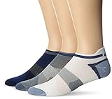 ASICS Quick Lyte Single Tab Socks (3-Pack), X-Large, Indigo Blue Assorted