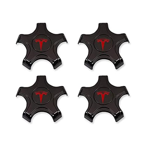 CoolKo Center Caps Hubcaps Cover Aero Wheels for 18-inch Original Standard Rims Compatible with Tesla Model 3 (NOT Compatible with 2024 Model 3 Highland) Cover
