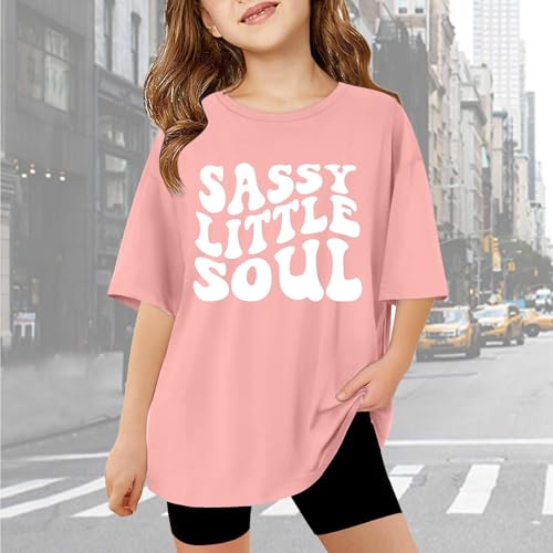 Girls Short Sleeve T Shirts Kids Dandelion Print Summer Oversized Tops Trendy Crewneck Basic Soft Tees Preppy Clothes2