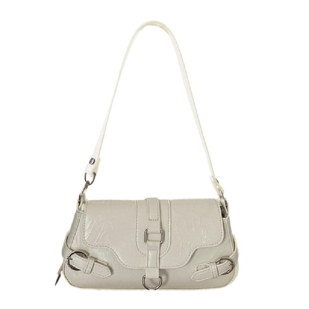 Sac à bandoulière en cuir synthétique vintage pour femme au style français chic