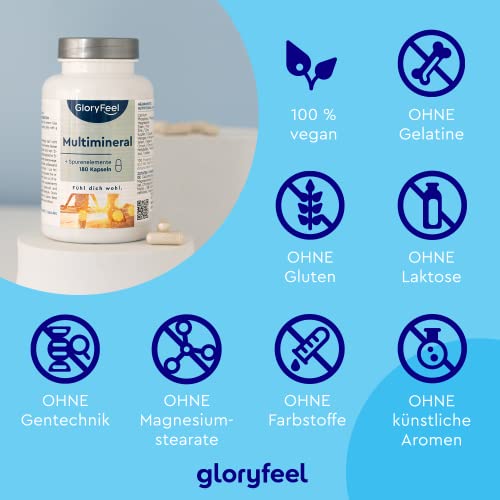 Calcium, Magnesium und Zink Multimineral Komplex – Kapseln für Gesundheit