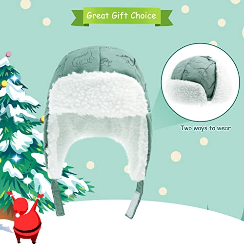 Poximi Toddler Trapper Hat Baby Winter Hats Boys Windproof Snow Cap Girls Warm Earflap Sherpa Lined Caps For Kids #TOP3