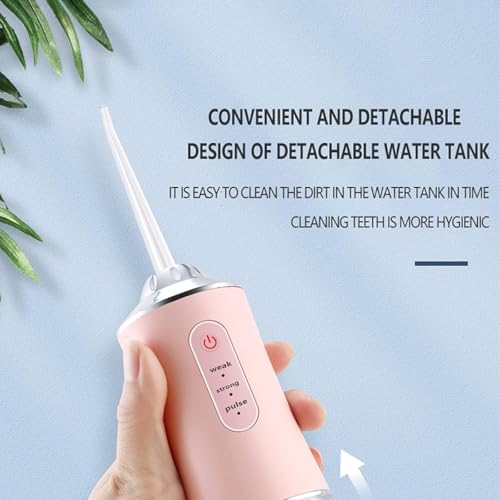 Image of Water Flosser with 3 Modes 4 Jets IPX7 | Cordless Waterproof Rechargeable Oral Irrigation Cleaner with 230ml Detachable Water Tank for Teeth Cleaning (Multicolor) (ORAL IRRIGATOR-A9, Standed)