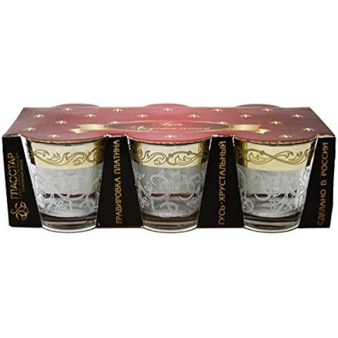 Conjunto de 6 vasos para chupitos decorados Glasstar - 50 ml Cover