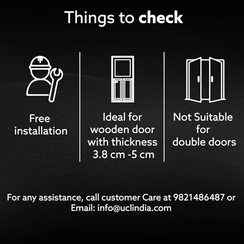 Image of AGARO Royal Smart Door Lock with Handle, Auto Lock, Unlock with Finger Print /RFID Card /PIN Access /App with Bluetooth /Manual Key Access, Digital Door Lock, Anti-Theft Lock, Home Safety, Black