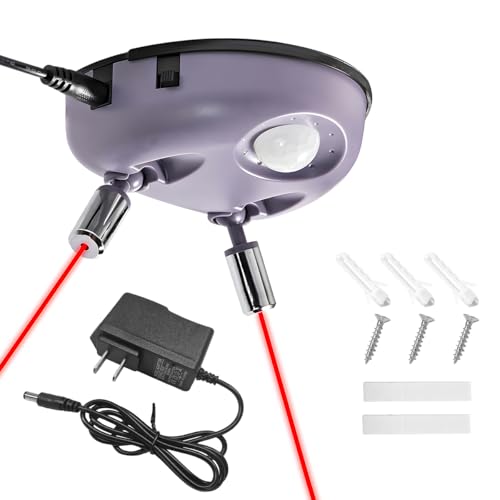 BWBWND Dual Laser Garage Parking Assist Guide, 360-Degree Adjustable Parking Sensor with AC Adapter,