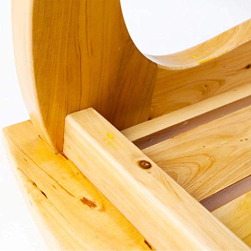 Chaise de bain antidérapant en bois imperméable pour senior - 5