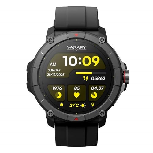 Orologio Uomo Smartwatch Vagary Nero X04A-001Vy Cinturino In Silicone