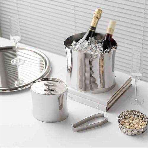 Cubo de hielo de acero inoxidable con enfriamiento rápido para vinos 6