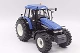 die Reifen aus Gummi. Replicagri New Holland TM 150 mit Fronthydraulik Modell 1:32