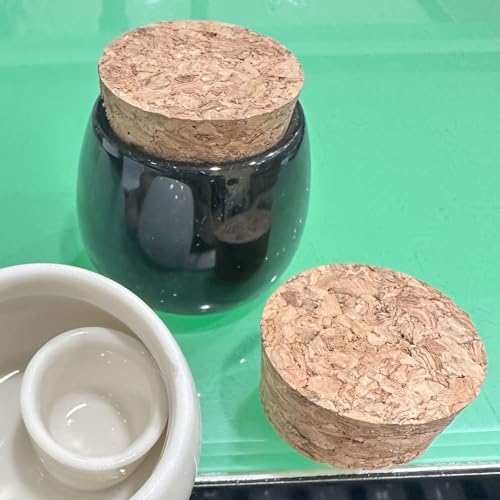 1 Pieza Porcelana Dappen Dish 2 en 1 con Tapa de Madera Suave miniatura 5