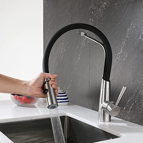ALTON-SUS52060-Single-Lever-Sink-Mixer-with-Dual-Flow-Pull-Out-Sprayer-Brushed-Nickel