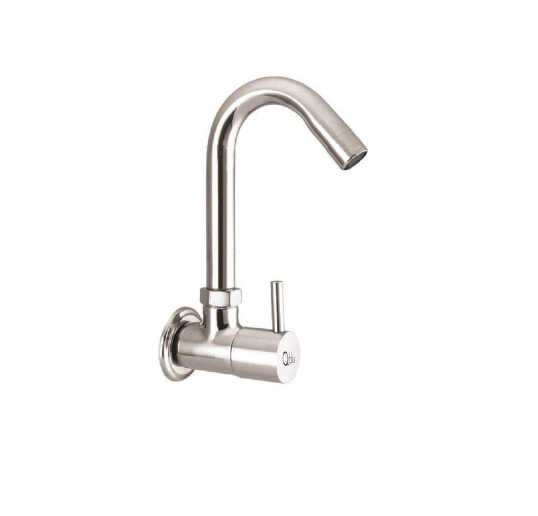 Qblu Flora Wall Mounted Full Bras Sink Tap for Kitchen Sink (Chrome Finish) (B082MJ8B6Y) Amazon Price History, Amazon Price Tracker