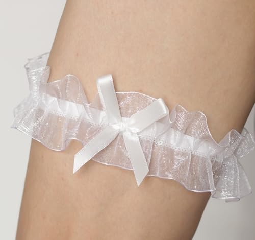 Lace Wedding Garters with Bow Stretchy Bridal Garter for Bride Party Prom Leg Garter Belt4