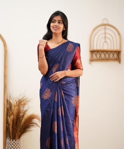 Image of Avantika Fashion Women's Kanjivaram Soft Silk Banarasi Sarees With Blouse Piece For Women