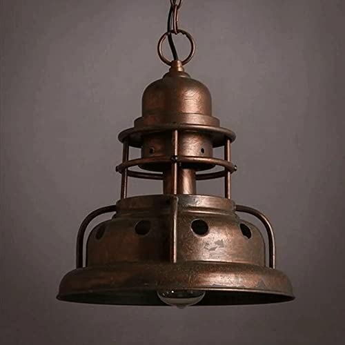 Plafonnier encastré E27 rétro en fer noir pour décoration de bar - 6