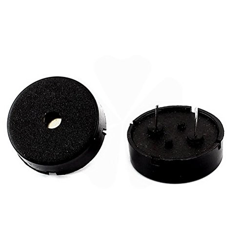 2 Pcs Electronic Continuous Sound Piezo Passive Buzzers IC Alarm DC 1-30V 80dB by Uptell
