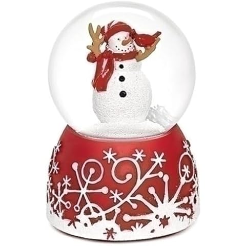 Holiday Red Glitterdome Snow Globe by Roman Cover