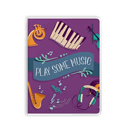 Carnet de musique pour piano électrique avec couverture souple pour notes