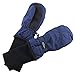 SnowStoppers Kid's Waterproof Stay On Winter Nylon Mittens Small / 1-3 Years Navy blue