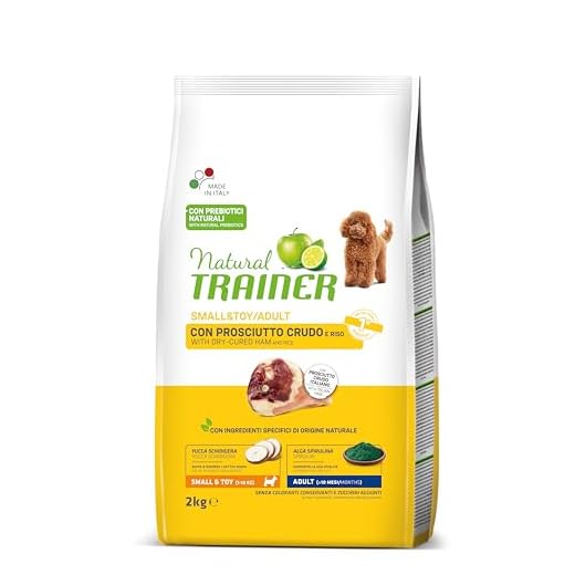 Trainer Natural Cibo per Cani Small and Toy Adult, Prosciutto Crudo, 2 Kg