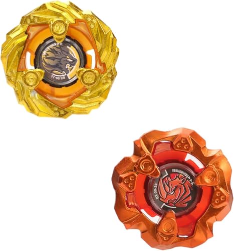 Gyro X Set, 2 Right Spinning Tops, Defense Type and Balance Type, Fun Battle Game, Great Toy Gift...