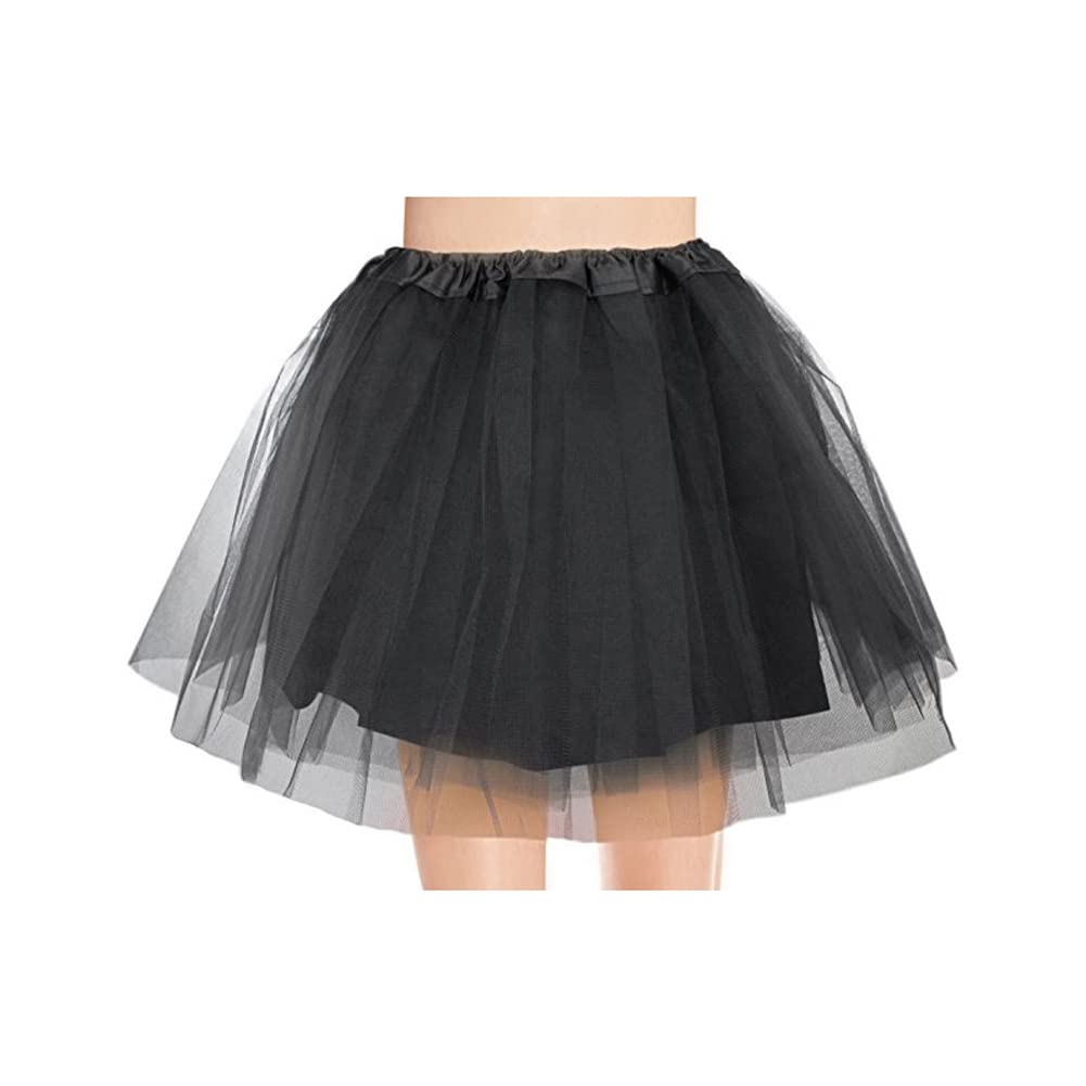 IDOTTA 80s Fancy Dress Costume Accessories Set,1980s T-Shirt Skirt Tutu Headband Gloves Earring Necklace Leg Warmers for Women Girls Party Retro Dress up - Image 3