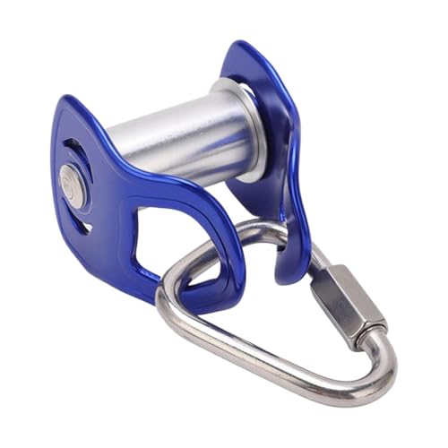 Generico de poleas – Bloque de aleación de aluminio de alta resistencia – Polea para cuerda de acero – para escalada bandera mástil caza casa garaje techo camping bicicleta carga cubo cesta