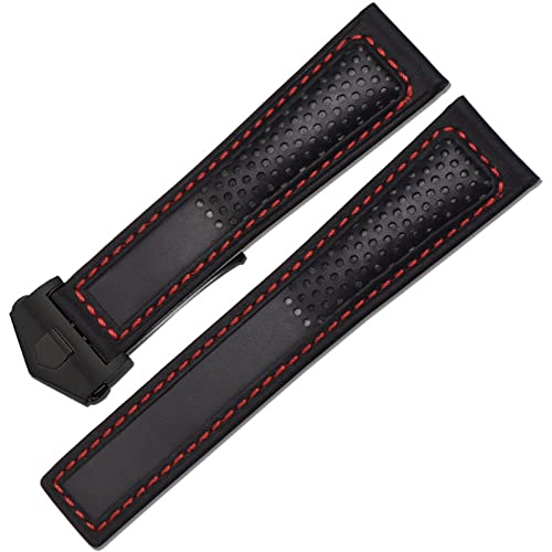 Bracelet montre cuir véritable 22 mm PURYN idéal pour le bureau et les sorties - 2