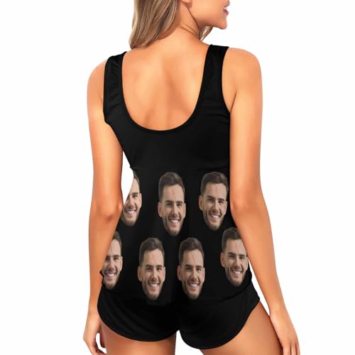 Custom Face Bathing Suits for Women Personalized Swimsuits with Husbands Faces Custom Face Bikini Set with Photo3