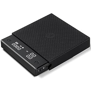 TIMEMORE Exclusive – Black Mirror Basic PRO Coffee Scale with Timer, Flow Rate Measurement, Digital Coffee Scale with 0.1g Precise Graduation, for Espresso Pour Over Drip Coffee, 2000 Grams, Black