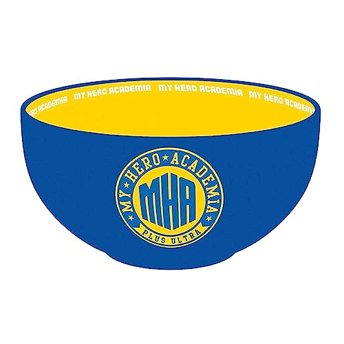 ABYSTYLE My Hero Academia Plus Ultra Ceramic Cereal Soup Bowl 21 Oz. Anime Manga Home & Kitchen Essentials Gift Dishwasher Microwave Safe