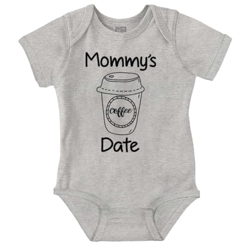 Brisco Brands Mommy's Coffee Date Cute Adorable Baby Romper Boys or Girls