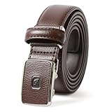 [Arnold Palmer] [アーノルドパーマー] ベルト メンズ 牛革 レザー 革 カジュアル フィット バックル 無段階調整 穴無し ブランド ロゴ 刻印 30mm 110cm ダークブラウン F